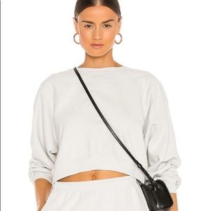 SIXTHREESEVEN The Raglan Crewneck in Cement XSmall